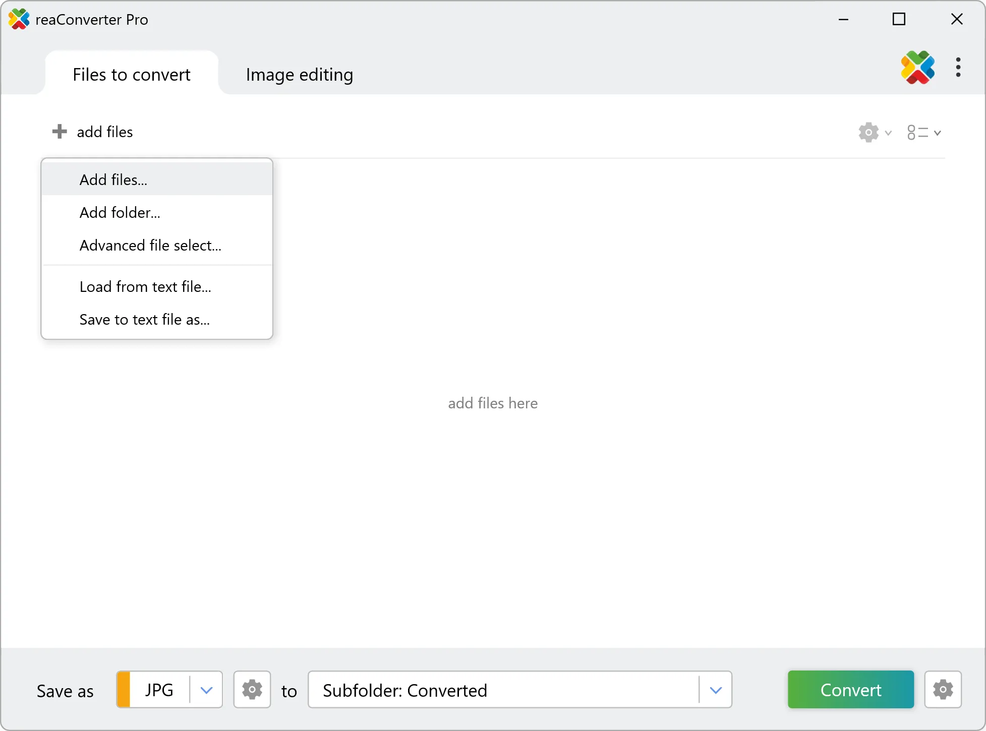 Load your GLB files into reaConverter